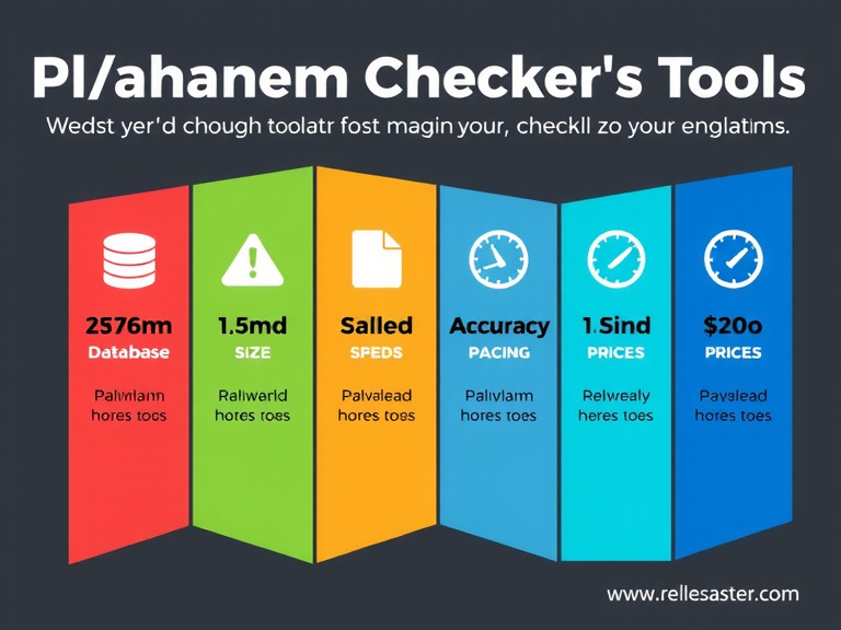 Comparison chart of different plagiarism detection tools